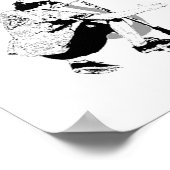 Ließt Scoot Around - Scooter-Rider Poster (Ecke)