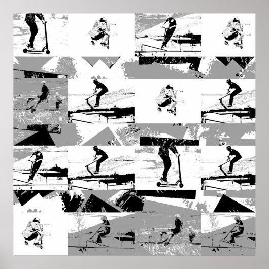 Ließt Scoot Around - Scooter-Rider Poster (Vorne)