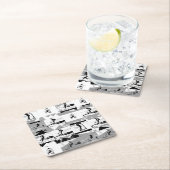 Ließt Scoot Around - Scooter-Rider Rechteckiger Pappuntersetzer (Vor Ort)