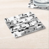 Ließt Scoot Around - Scooter-Rider Rechteckiger Pappuntersetzer (angewinkelt)