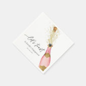 Ließt Toast Pink Champagne Bridal Napkins Serviette (Ecke)