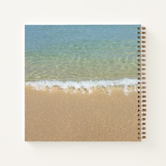 Ließt und Gästebuch für Ferien am Strand Notizblock (Rückseite)