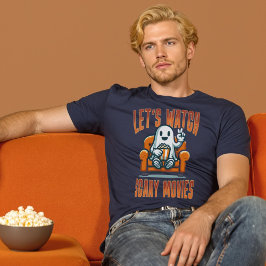 Ließt's Watch Beängstigend Movies Ghost Halloween T-Shirt