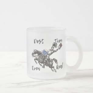 Liest du überhaupt? gefrosteter Becher Mattglastasse