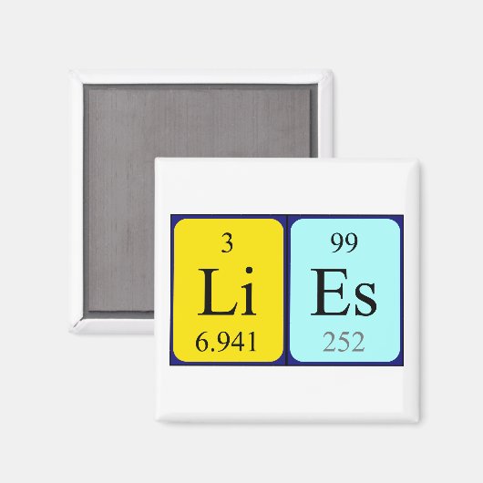 Liest Periodenmagnet Magnet (Vorderseite/Rückseite)