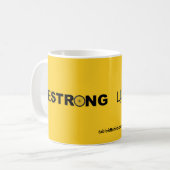 LIESTRONG - Lance Armstrong Kaffeetasse (Vorderseite Links)