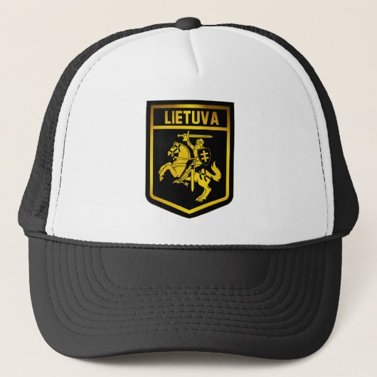 Lietuva Emblem Truckerkappe (Vorderseite)