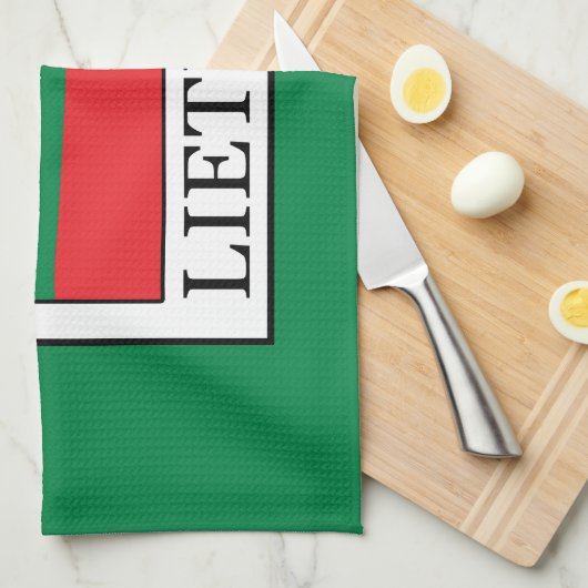 Lietuva Geschirrtuch (Viertel Falte)