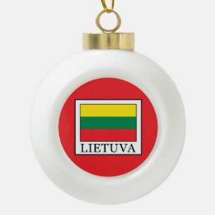 Lietuva Keramik Kugel-Ornament