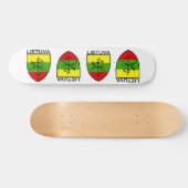 Lietuva, Lettland, latvija Symbol Skateboard (Horizontal)