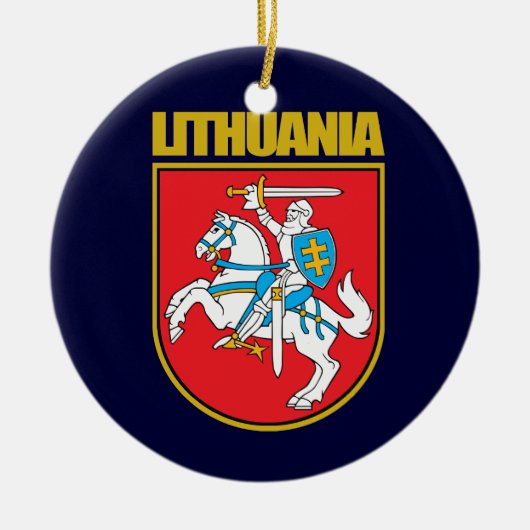 Lietuva (Litauen) COA Keramik Ornament (Vorne)