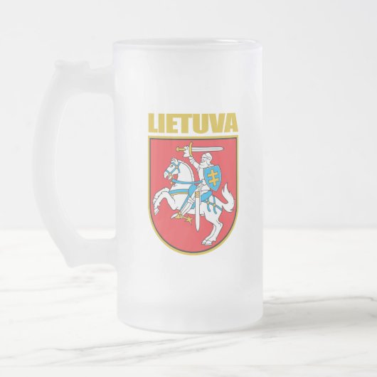 Lietuva (Litauen) COA Mattglas Bierglas (Links)