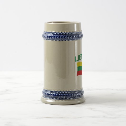 Lietuva (Litauen) grüne Liter Bierglas (Mittel)