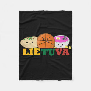 Lietuva Litauen Sketll Kalte rosa Suppe Litauisch Fleecedecke