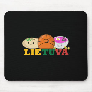 Lietuva Litauen Sketll Kalte rosa Suppe Litauisch Mousepad