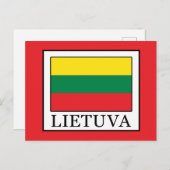 Lietuva Postkarte (Vorne/Hinten)