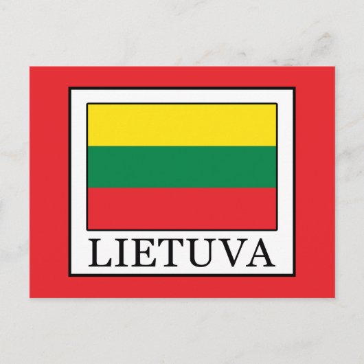 Lietuva Postkarte (Vorderseite)