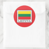 Lietuva Runder Aufkleber (Tasche)