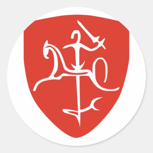 Lietuva Runder Aufkleber (Vorderseite)