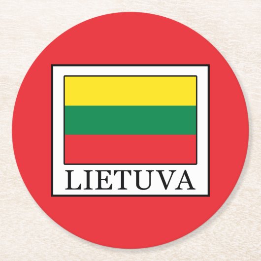 Lietuva Runder Pappuntersetzer (Vorderseite)