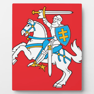 Lietuvos Valstybes Veliava, Vytis, Litauische Flag Fotoplatte