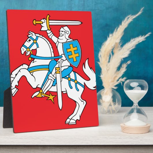 Lietuvos Valstybes Veliava, Vytis, Litauische Flag Fotoplatte (Seite)