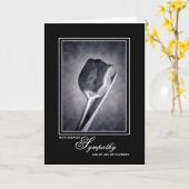 Lieu der Blume Beileid Gedenkstätte Spende Tulip Karte (Gelbe Blume)