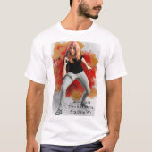 Lieutenant Dawn hudson fire background T-Shirt (Vorderseite)