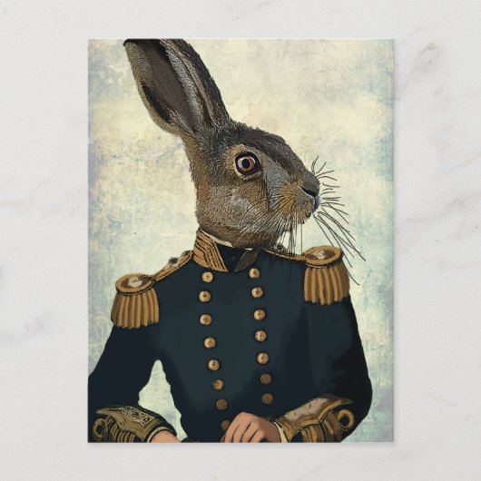 Lieutenant Hare 2 Postkarte (Vorderseite)