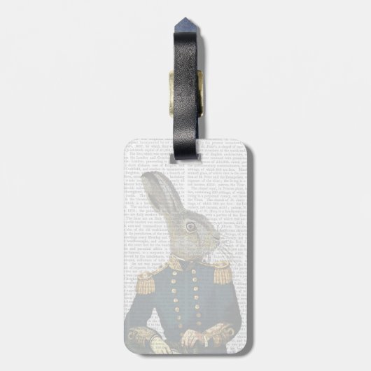 Lieutenant Hare Gepäckanhänger (Rückseite vertikal)