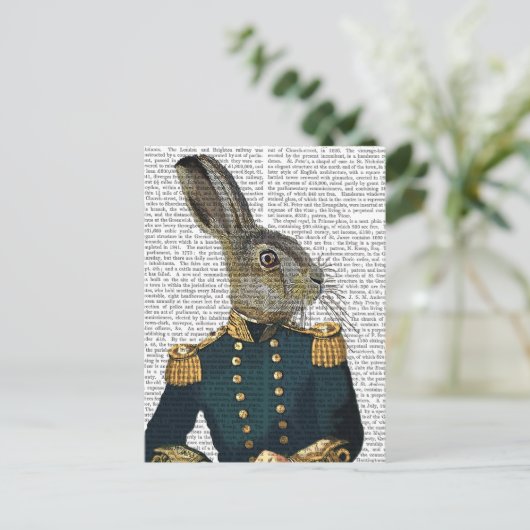 Lieutenant Hare Postkarte (Stehend Vorderseite)