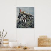 Lieutenant Mizon  on his 1892 Mission Poster (Küche)