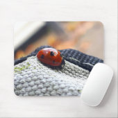 Lieveheersbeestje symbool tegen geweld. mousepad (Mit Mouse)
