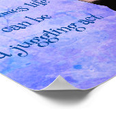 Life A Juggling Act Panda Niedlich Inspiration Poster (Ecke)