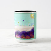 Life Aboard Another Planet Mug Zweifarbige Tasse (Mittel)