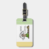 Life and Tequila Humor Gepäckanhänger (Vorderseite vertikal)