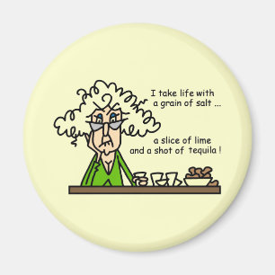 Life and Tequila Humor Magnet