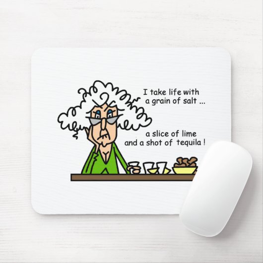 Life and Tequila Humor Mousepad (Mit Mouse)
