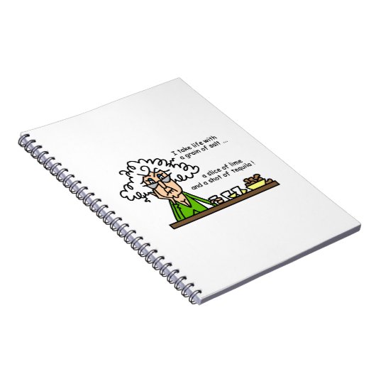 Life and Tequila Humor Notizblock (Rechte Seite)