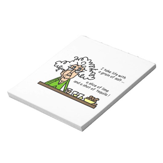 Life and Tequila Humor Notizblock (Rotiert)