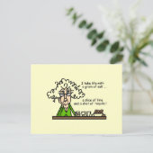 Life and Tequila Humor Postkarte (Stehend Vorderseite)