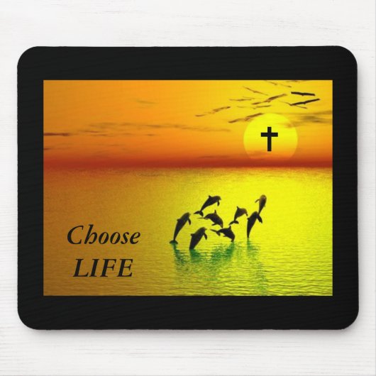 LIFE auswählen Mousepad (Vorne)