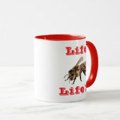 "Life B Life"n Tasse (VorderseiteRechts)