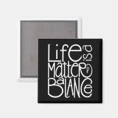 Life Balance Weißes Magnet (Vorderseite/Rückseite)