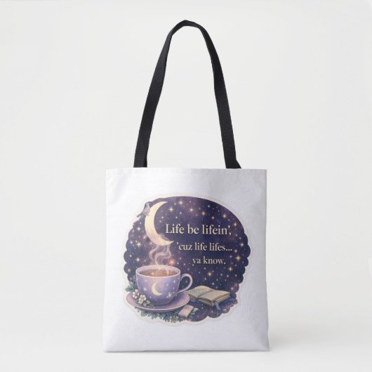 Life Be Lifein’ – Quote + Pigeonne Logo - V1. 2- Tasche (Vorderseite)