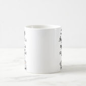 "Life Begins After Coffee" - ein modernes, schwarz Kaffeetasse (Mittel)