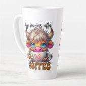 Life Begins After Coffee Milchtasse (Linke Ecke)