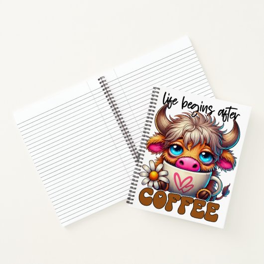 Life Begins After Coffee Notizblock (Innenseite)