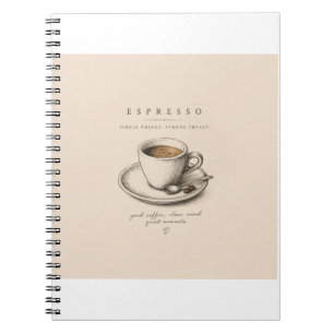 Life Begins After Espresso Vintage Coffee Lover Notizblock