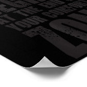 Life Begins At The End Of Your Comfort Zone Gift M Poster (Ecke)